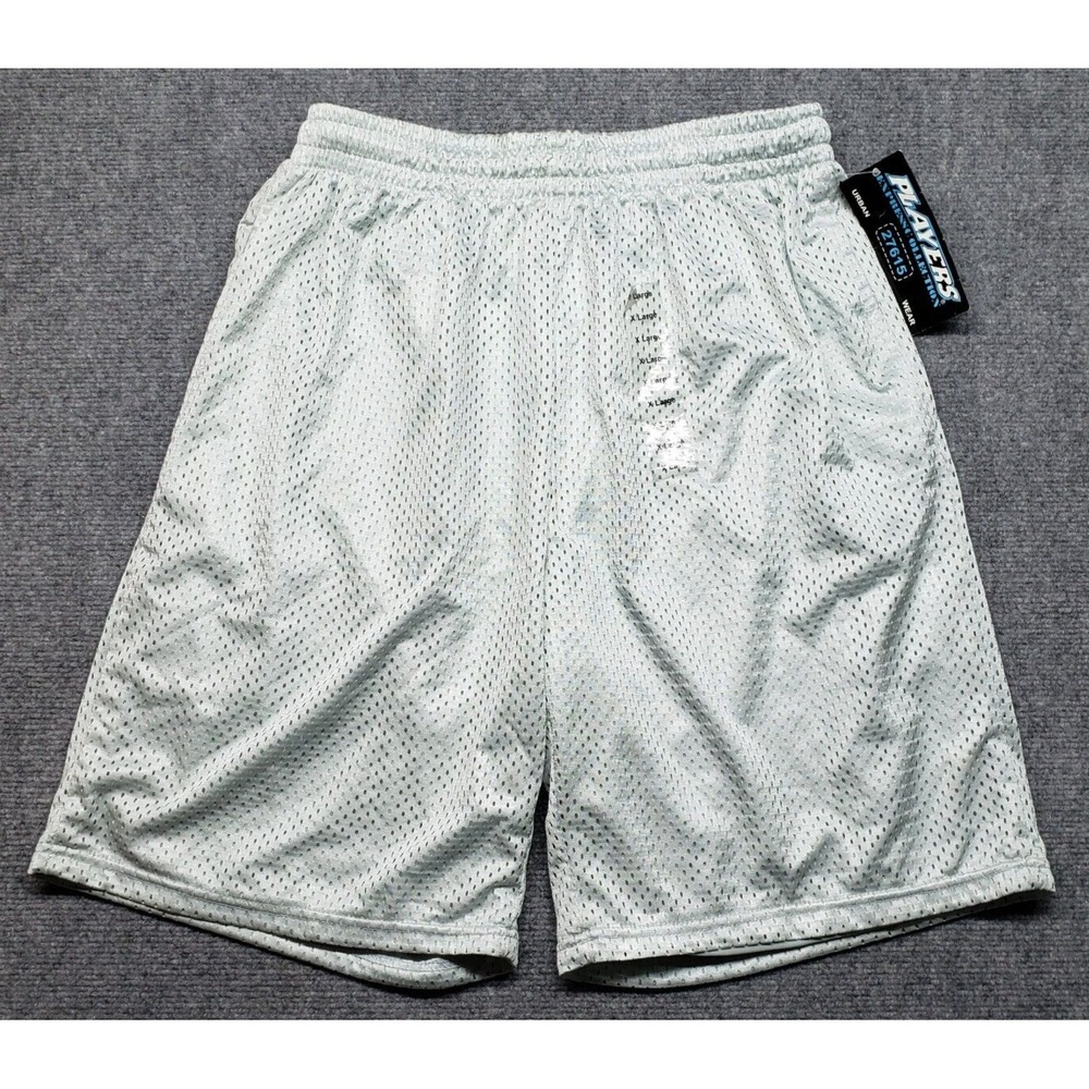 VTG Players Express Collection Athletic Shorts Mens L Gray Urban Wear Y2K New